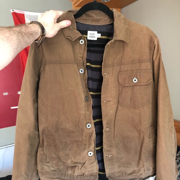 flint and tinder waxed trucker